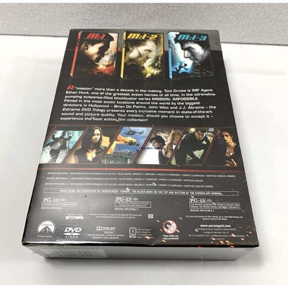 Mission: Impossible Extreme DVD Trilogy 2011 Box Set Sealed Package M-1‎ M-2 M-3 - Picture 2 of 5